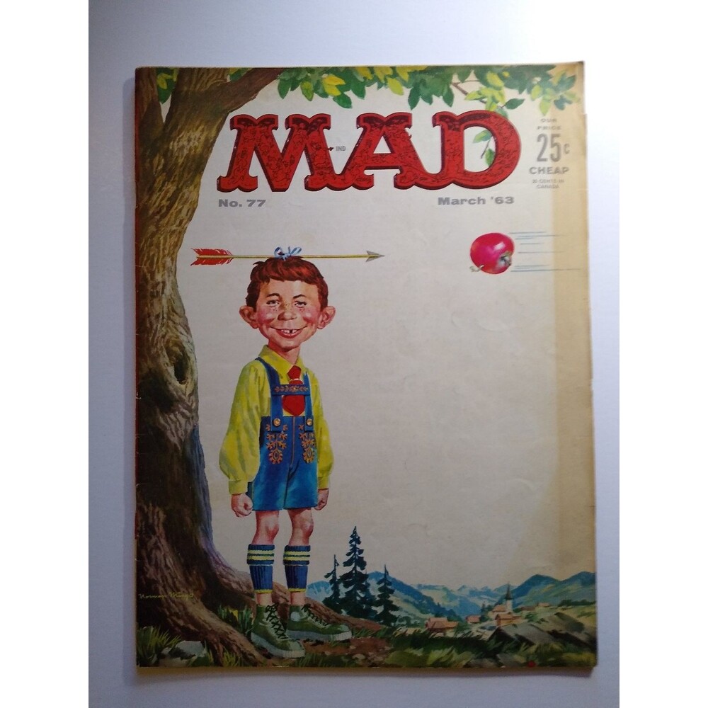 MAD Magazine #77 March 1963 Alfred E Neuman Silver Age The Defenders TV Satire